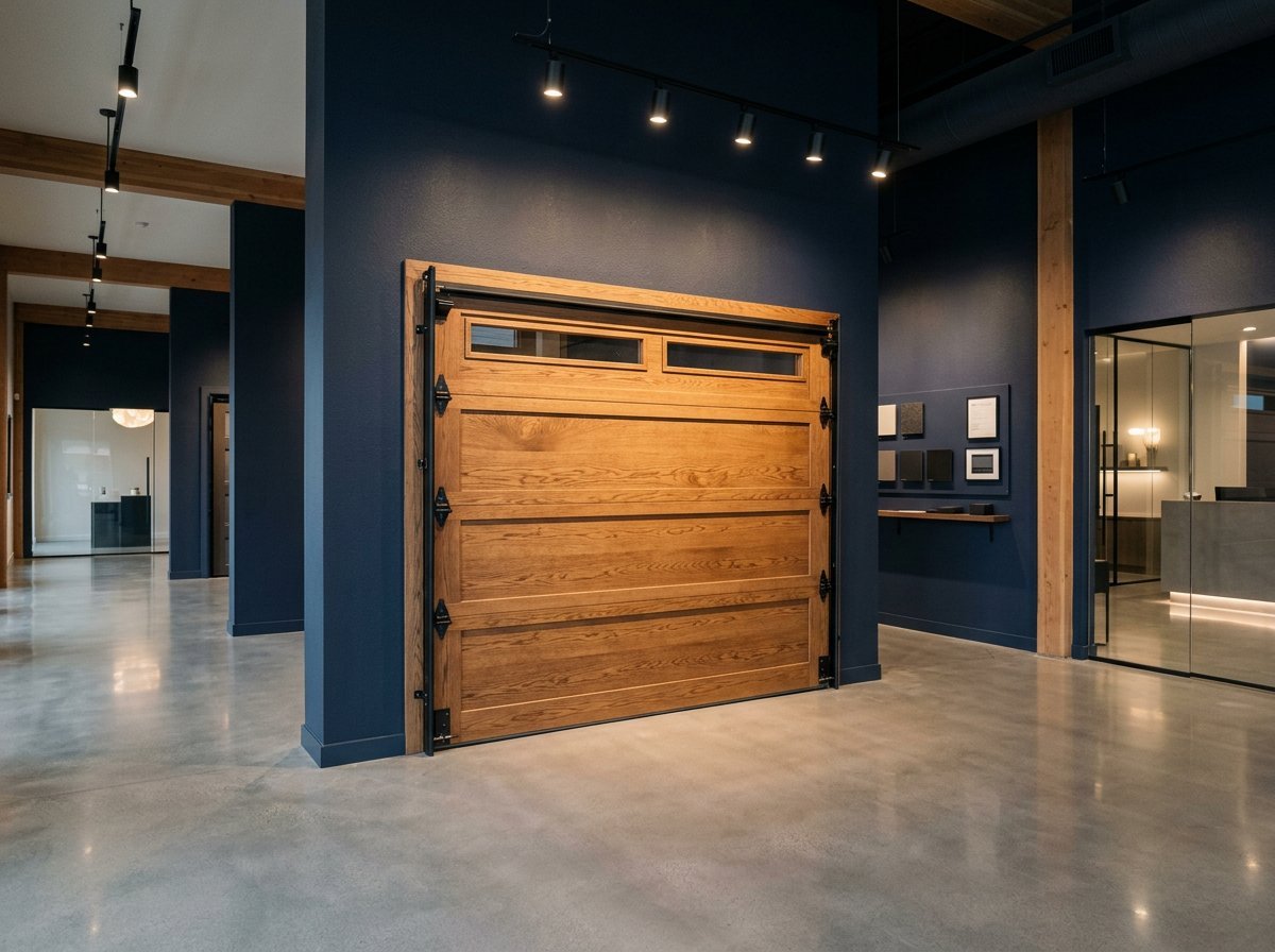 Shfaqje e dyerve prej druri në showroom-in MK Doors